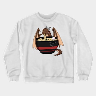 Wings of Fire - Clay eating ramen Crewneck Sweatshirt